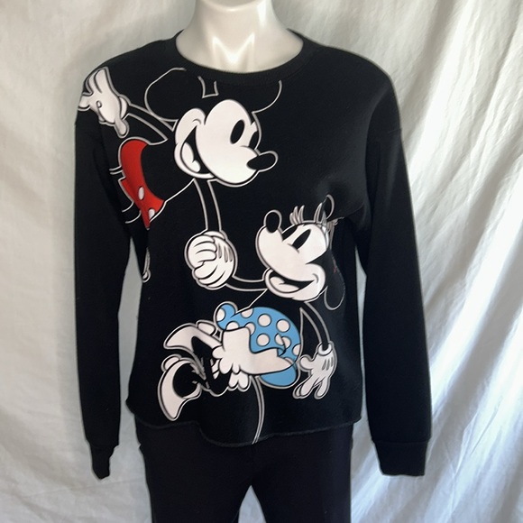 Disney Mickey & Minnie Black Sweater - Picture 4 of 6